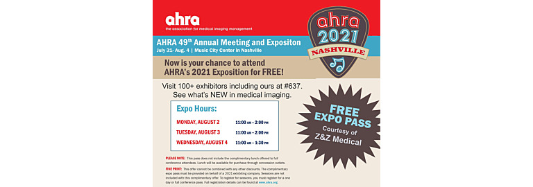 FREE EXPO PASS for AHRA August 1-4