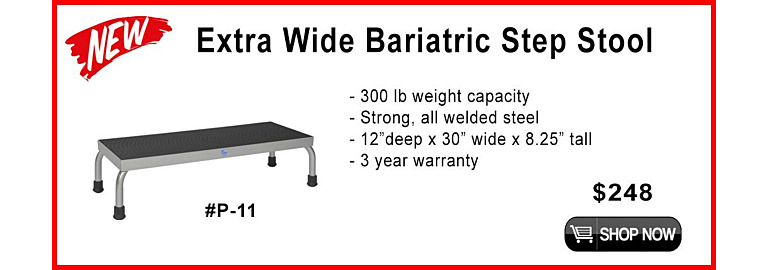 Introducing the P-11 Bariatric Extra Wide Step Stool: A Must-Have for Every Imaging Department and Home Health Facility