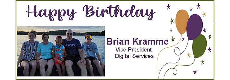 Happy Birthday Brian Kramme