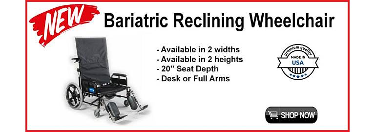 New Bariatric Reclining Wheelchair