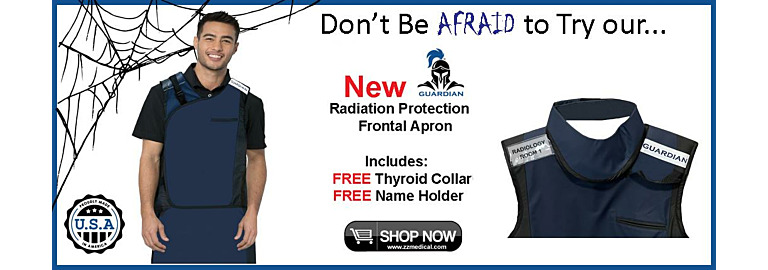 Don’t Be Afraid!  Try Our Guardian Lead Aprons with Free Thyroid Collar!