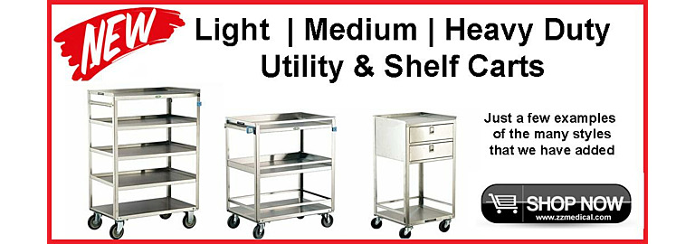 Lakeside Healthcare introduces a Versatile Lineup of Utility and Shelf Carts