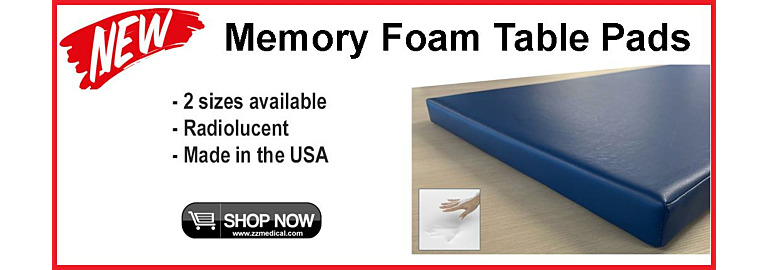 All New Z&Z Medical Exclusive Premium Memory Foam Table Pads