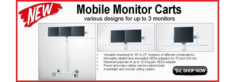 Introducing New Mobile Monitor Carts: A Game-Changer for Multi-Monitor Setups!
