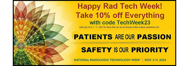 Take an Extra 10% OFF Your Online Order for Rad Tech Week! 