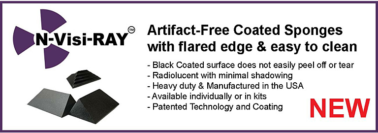 New N-Visi-RAY Artifact Free Coated Sponges Are a Game Changer