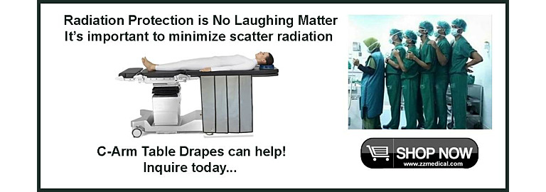 C-Arm Table Radiation Scatter Drapes Offer Serious Protection