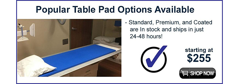 Medical Imaging Table Pads: Several to Choose From 
