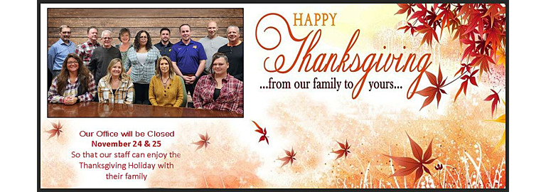 Happy Thanksgiving from Our Family to Yours