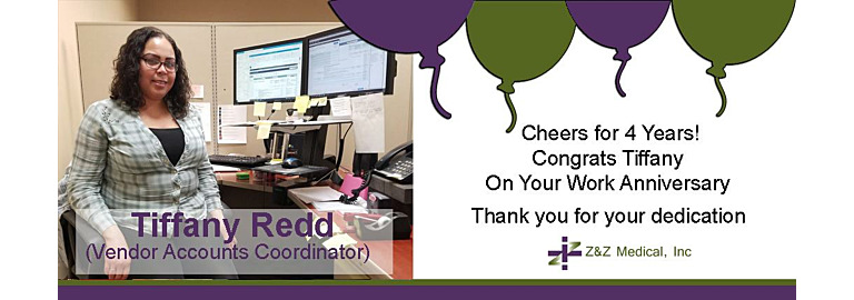 Congrats Tiffany on Your Work Anniversary