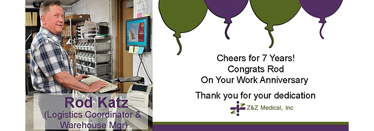 Congrats Rod on Your Work Anniversary