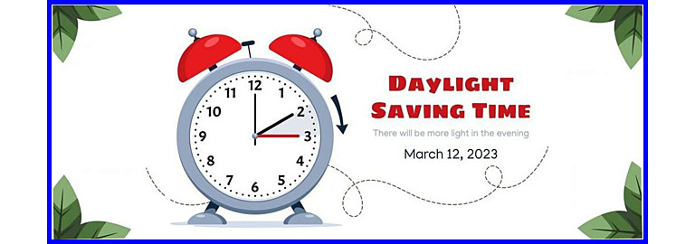 Remember Daylight Savings Time!