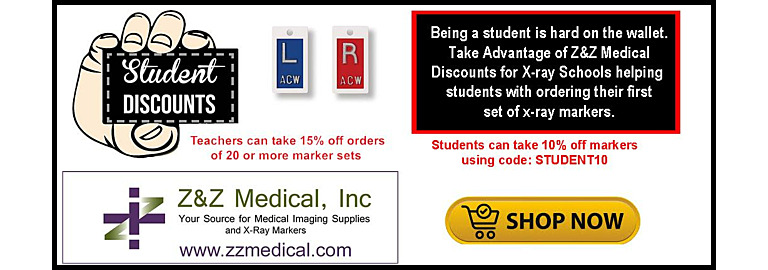 Student and Teacher Discounts on X-Ray Markers for School!