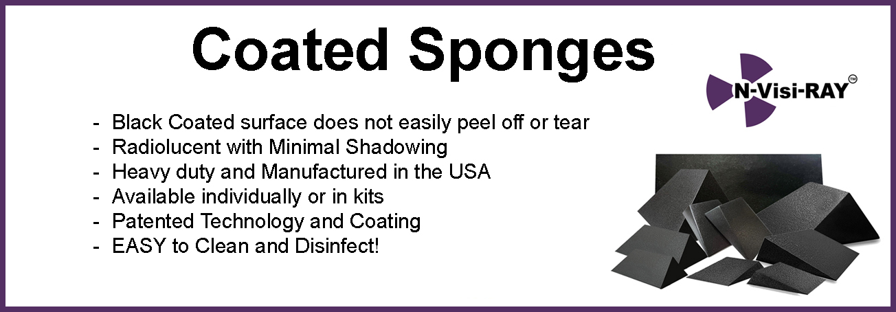 Coated X-Ray Positioning Sponges