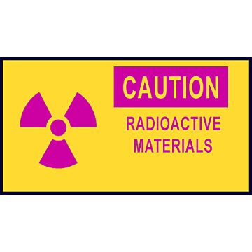 Caution Radioactive Materials Tape - 180 ft roll