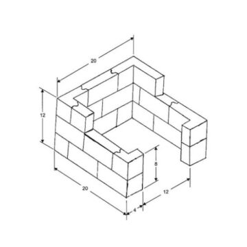 3 Walled Brick Enclosures