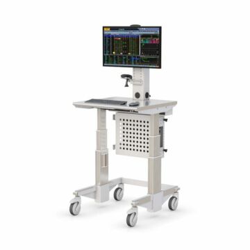 CleanView Mobile Cleanroom Workstation Cart for Computers