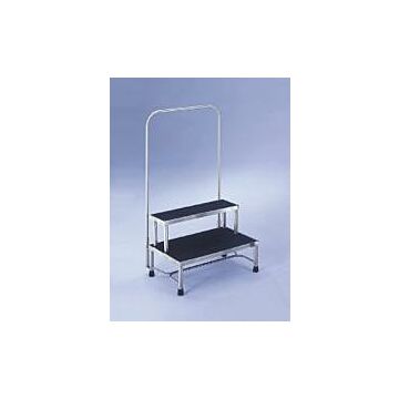 MRI Safe 2-Step Footstool with Handrail - (24