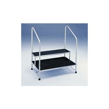 MRI Safe 2-Step Footstool with Handrails - (24