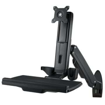 Sit Stand Combo Computer Workstation Wall Mount System