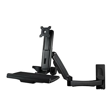 Sit Stand Combo Computer Workstation Wall Mount System