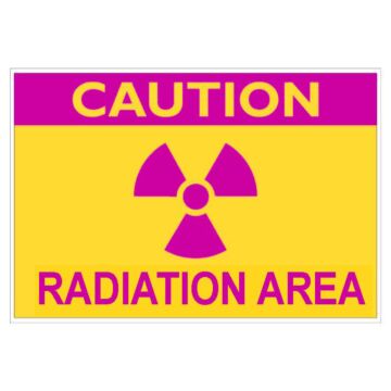 Caution Radiation Area Sign