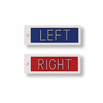 Right and Left Plastic X-Ray Lead Marker Set - Initials Optional