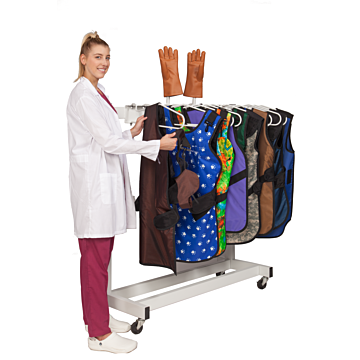 Deca-Rack Mobile Apron Rack