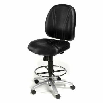 Interion® Vinyl Stool - 8 Way Adjustable Imaging Stool