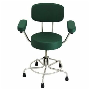 MRI Non-Magnetic Stool with backrest and arms
