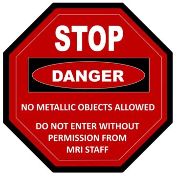 Danger Stop Sign Floor Sticker