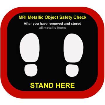 MRI Final Safety Screen Floor Sticker