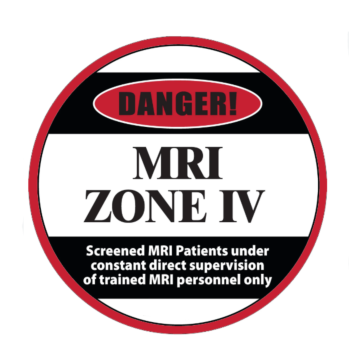 Danger MRI Zone IV Floor Sticker