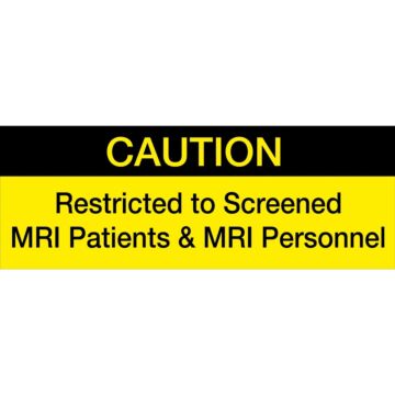 MRI Caution Sign