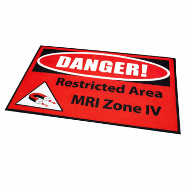 MRI (3’ x 5’) Carpet Mat Danger! Restricted Area, MRI Zone IV