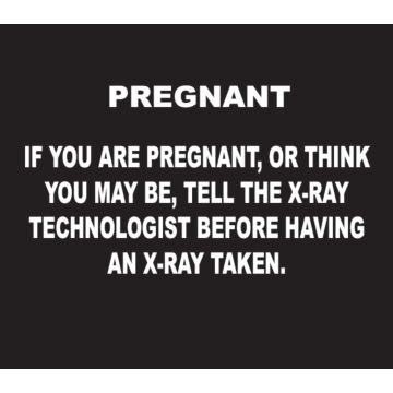 X-Ray Pregnancy Sign, English, Black