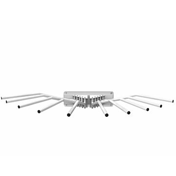 Wall Mounted Apron Rack with 10 Swing Rods