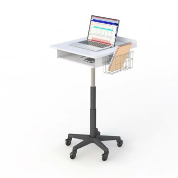 Mobile Laptop Cart with Convenient Storage