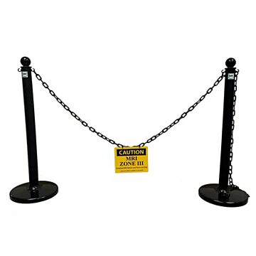MRI Stanchion Set, with Zone III Sign