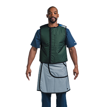 Zipper Vest with Optional Skirt Lead Apron