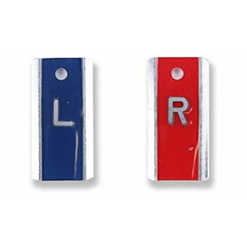 Wafer Thin Vertical Aluminum X-Ray Marker Set - Initials Optional