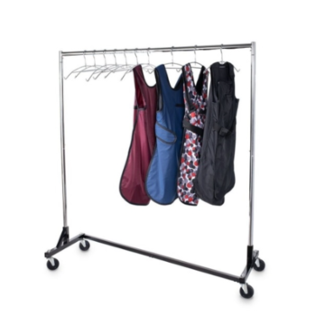 Z Base Mobile Apron Rack
