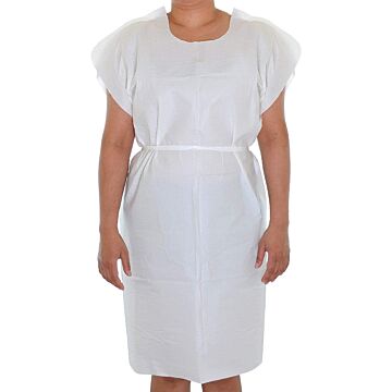 Bodymed Exam Gown, White Tissue