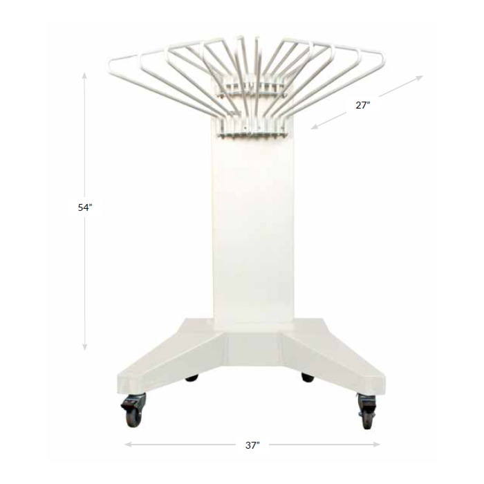 Deluxe Mobile Apron Rack