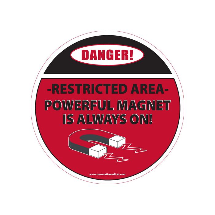 MRI Danger Floor Sticker