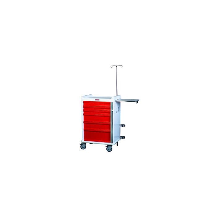 MRI-Conditional Six Drawer Emergency Cart Breakaway Lock Specialty Package