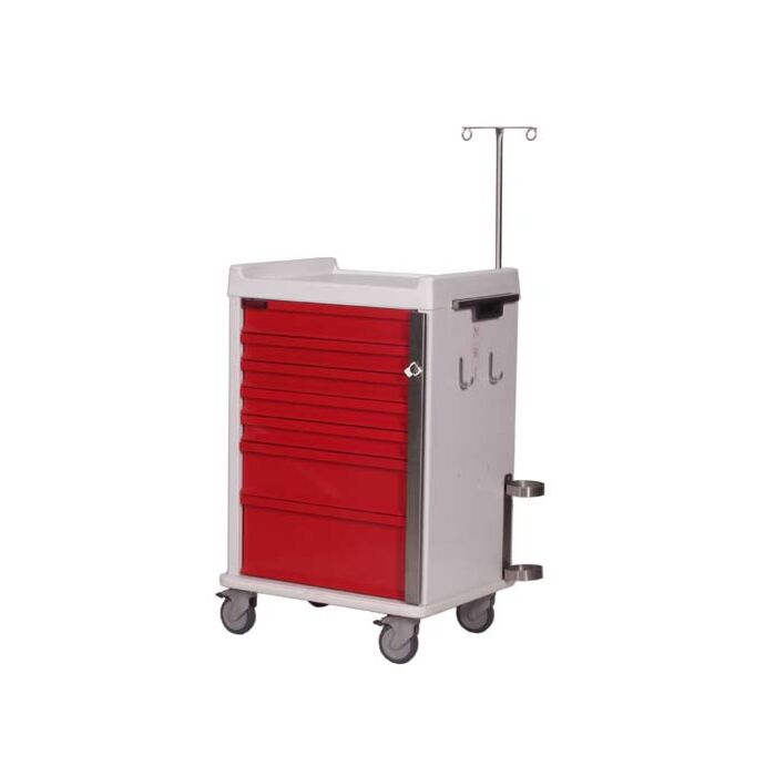 MR-Conditional Seven Drawer Emergency Cart Specialty Package