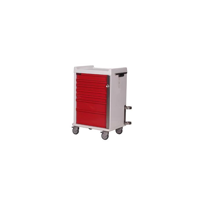 MRI-Conditional Seven Drawer Emergency Cart Standard Package