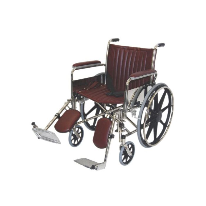 22” Wide Non-Magnetic MRI Wheelchair w/ Detachable Elevating Legrests