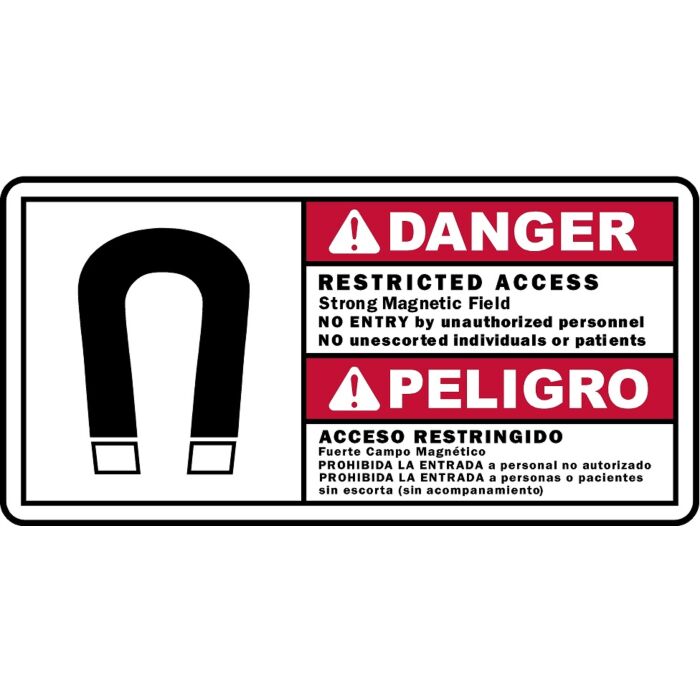 MRI Danger Restricted Access Sign